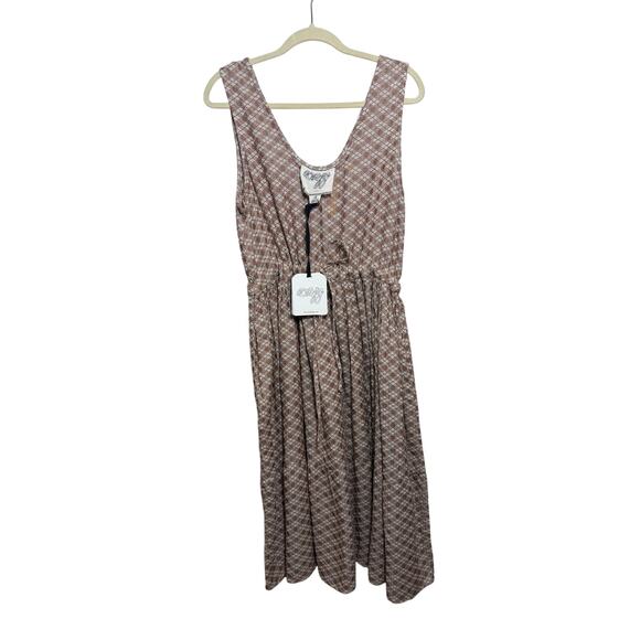 NWT Ace & Jig Tamar Dress in Connoisseur (Brown and White) Sz. 1X - Picture 2 of 9